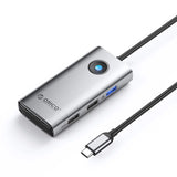 Orico PW11-5P USB-C Hub Docking Station 1x USB-A 3.0 + 2x USB-A 2.0 + 1x USB-C PD + 1x HDMI - Grå
