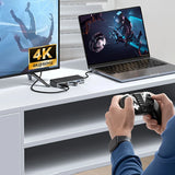 Orico OM28PR-G2 USB-C Docking Station med M.2 Drive Slot + 1 x USB-A 3.2 + 1x USB-C 3.2 + 2x USB-A 2.0 + 1x HDMI + 1x Ethernet - sort
