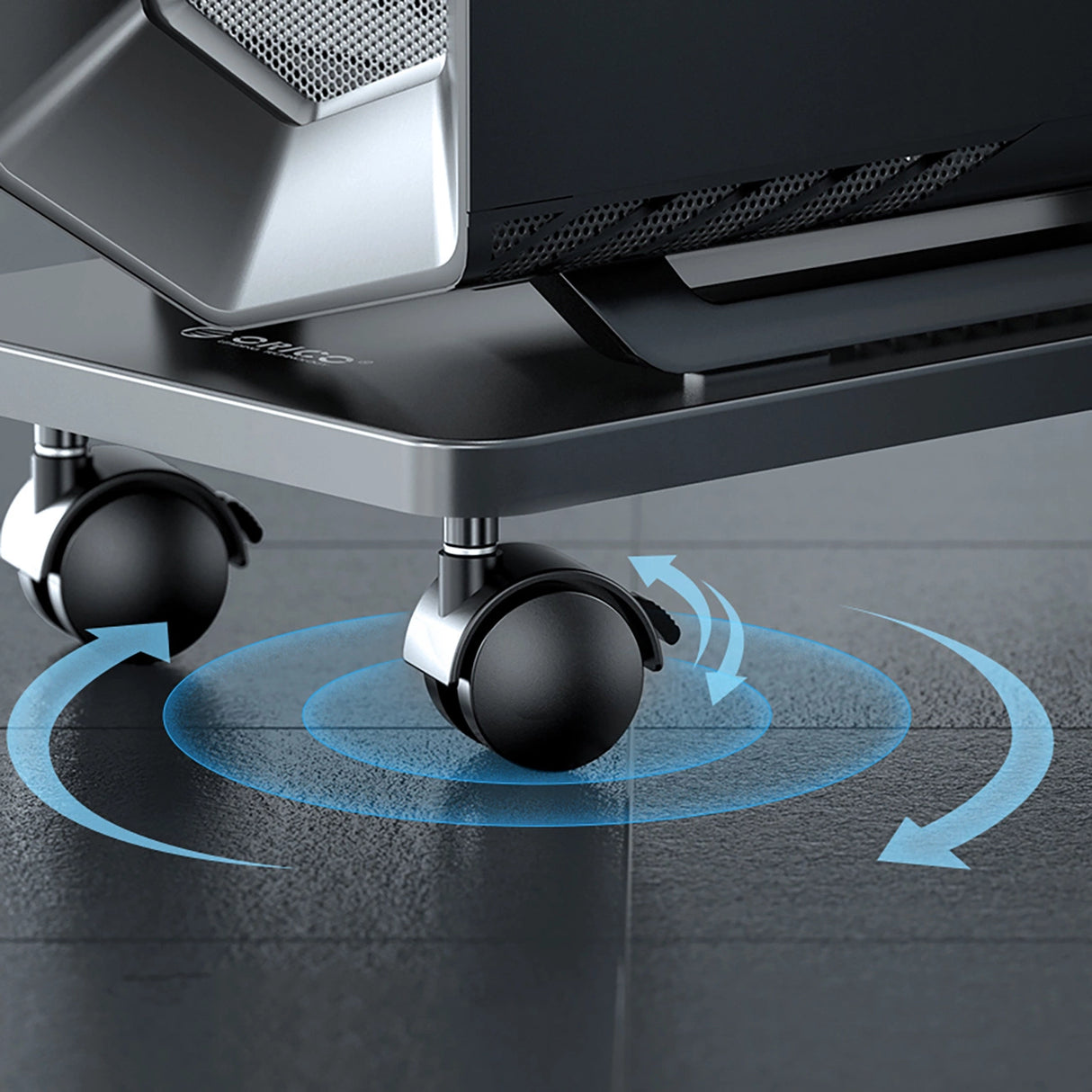 Orico CPB6 Computer Stand med hjul - sort