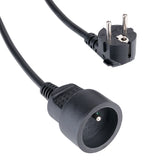 Hama standard 2m forlængerledning - sort