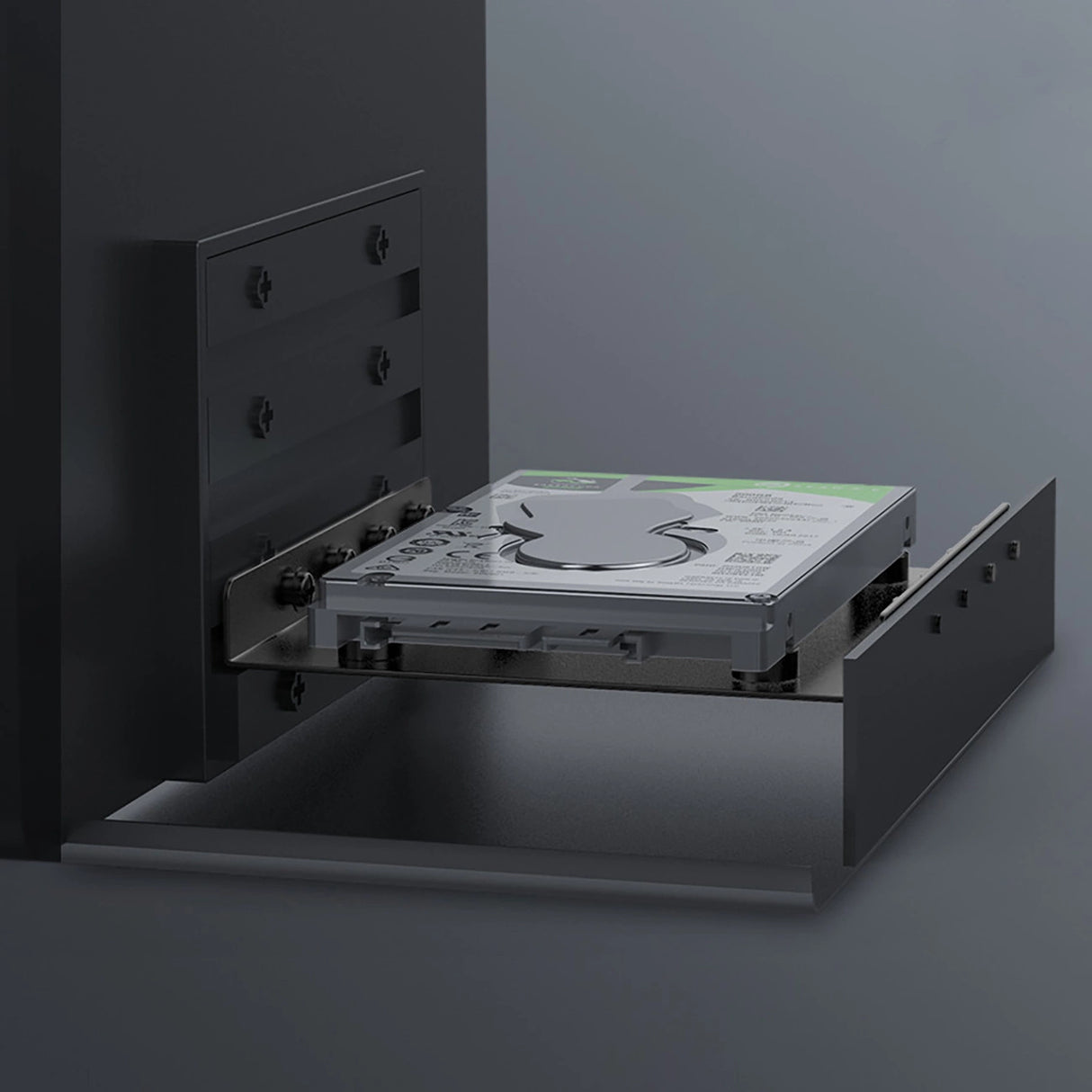 Orico HB-325-V1 skive slæde, reduktion fra 3,5 til 2,5 - sort