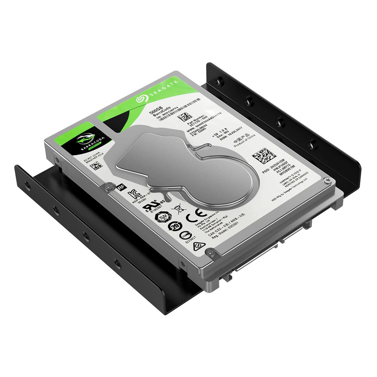 Orico HB-325-V1 skive slæde, reduktion fra 3,5 til 2,5 - sort