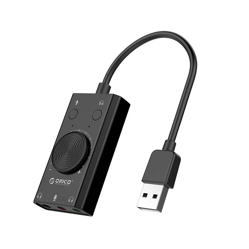 Orico SC2 eksternt multifunktions lydkort med USB-A - sort