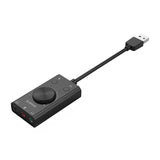 Orico SC2 External Multifunction Sound Card with USB-A - Black