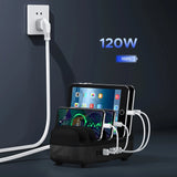Orico DUK-10P-V1 Smart Ladestation 10 x USB-A - sort
