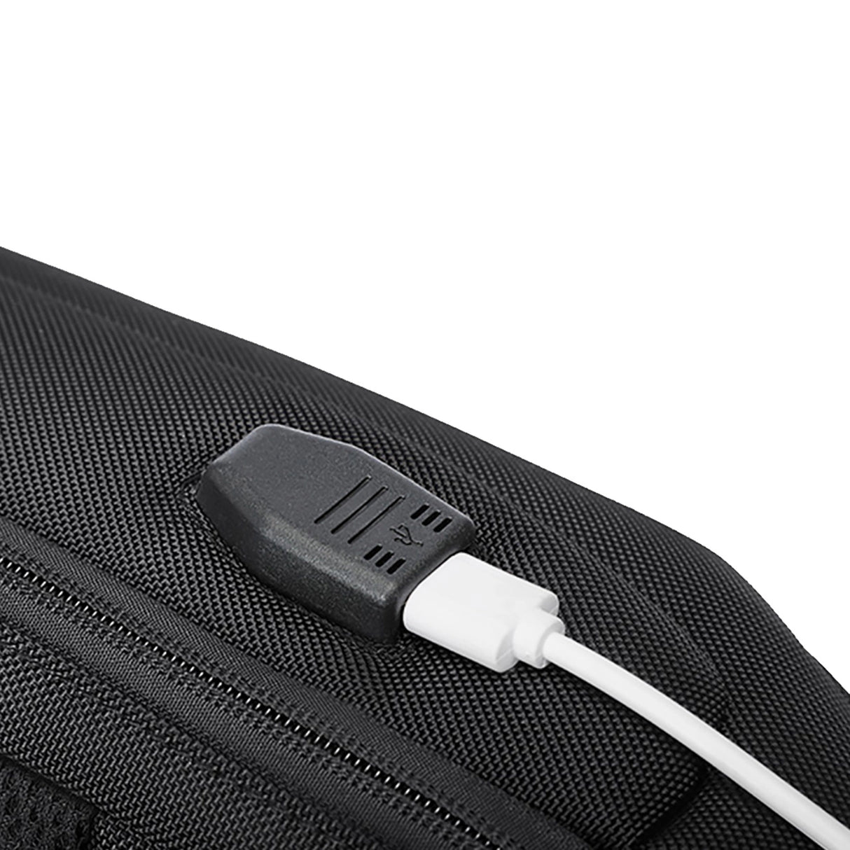 Wozinsky Premium Single Shoulder Anti-Theft City Backpack med organisator og USB - sort