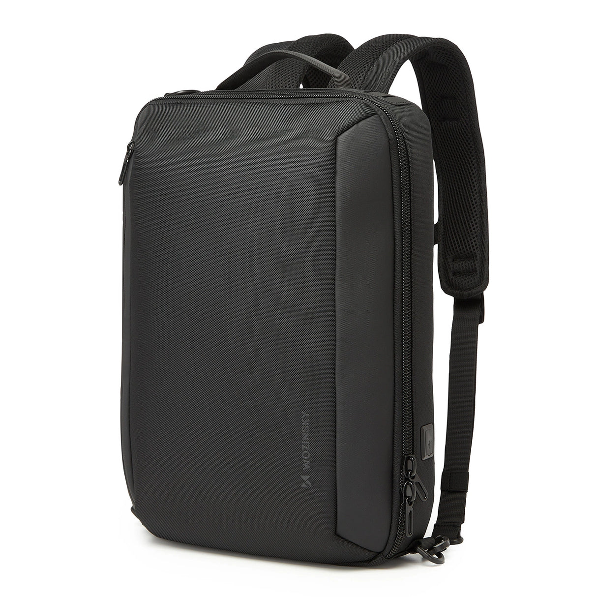 Wozinsky Premium 15.6 Laptop rygsæk/taske med rem - sort