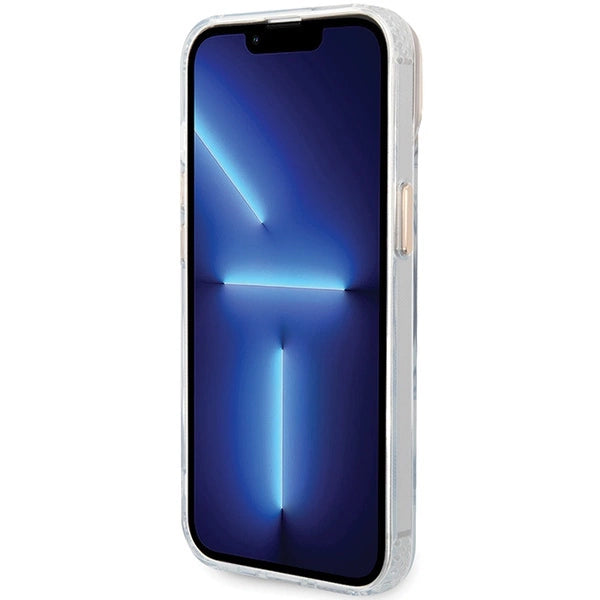 Guess Metal Outline MagSafe Case til iPhone 15 Plus / 14 Plus - Guld