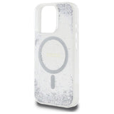 Guess Resin Gradient Glitter MagSafe-hylster til iPhone 16 Pro - sølv