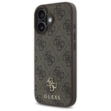 Guess 4G Small Classic MagSafe iPhone 16 Case - Brunt