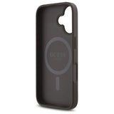 Guess 4G Small Classic MagSafe iPhone 16 Case - Brunt