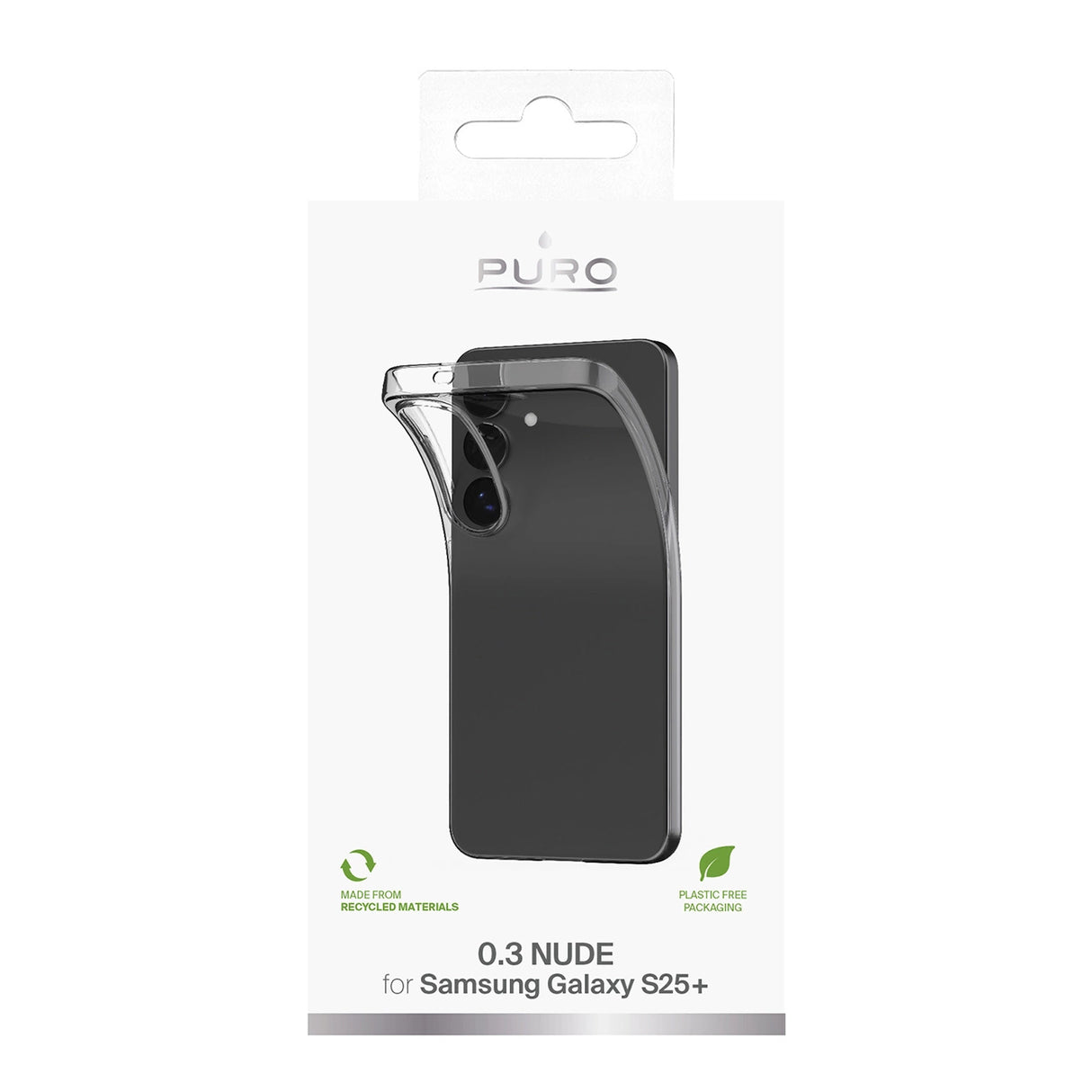 Silicone Case Puro 03 Nude til Samsung Galaxy S25+ - Gennemsigtig