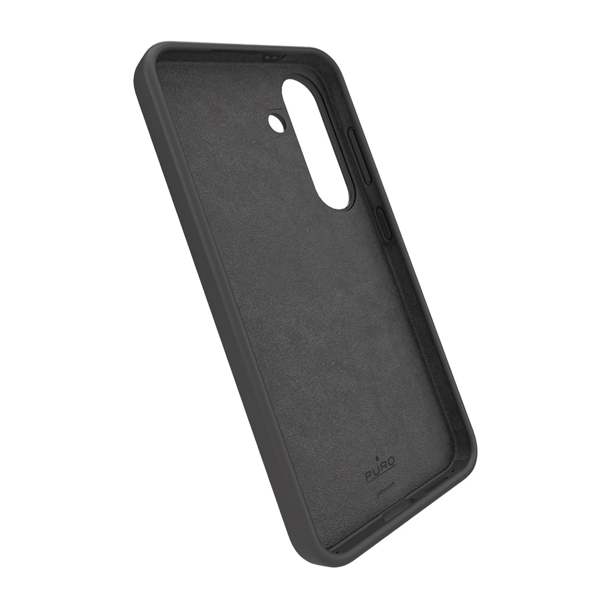 Puro Icon Silicone Case til Samsung Galaxy S25 - sort