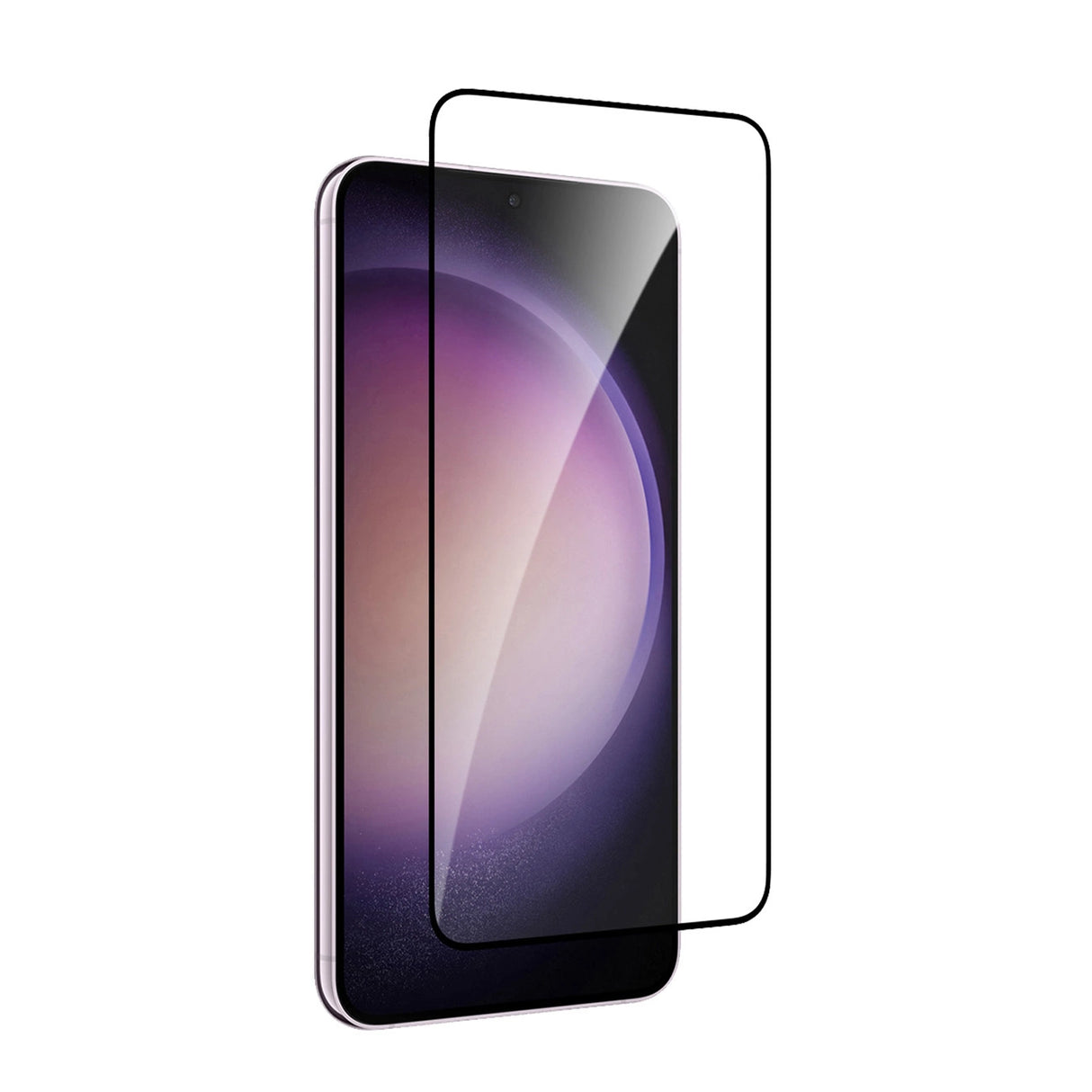 Puro Frame tempereret glas med sort ramme til Samsung Galaxy S25 + / S24 +