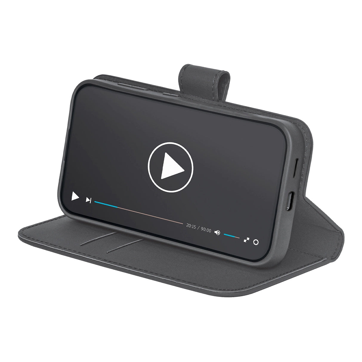 Puro Booklet Case med Flip og Wallet til Samsung Galaxy S25+ - sort