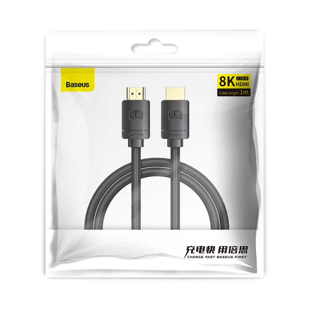 Baseus High Definition Series 8K HDMI Kabel 1m - sort