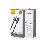 Dudao L7T USB-A - USB-C 66W Kabel med LED-display 1m - sort