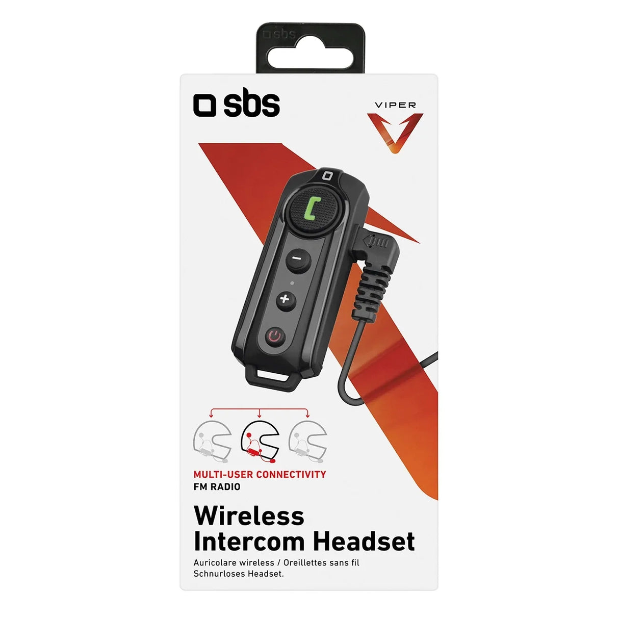 SBS TEMOTOINTERCOMK trådløs motorcykel intercom - sort