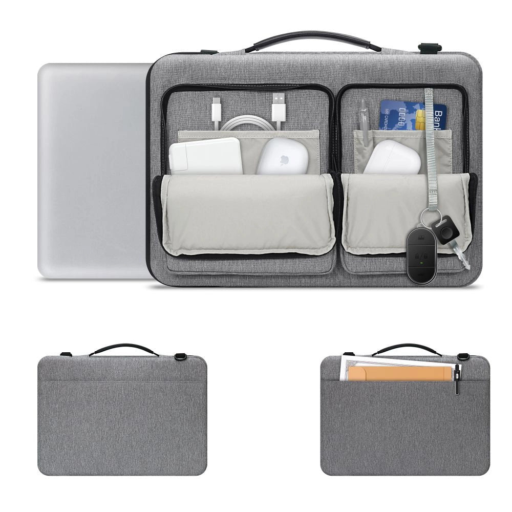 15-16 Tech-Protect Defender Bag Laptop Bag - grå