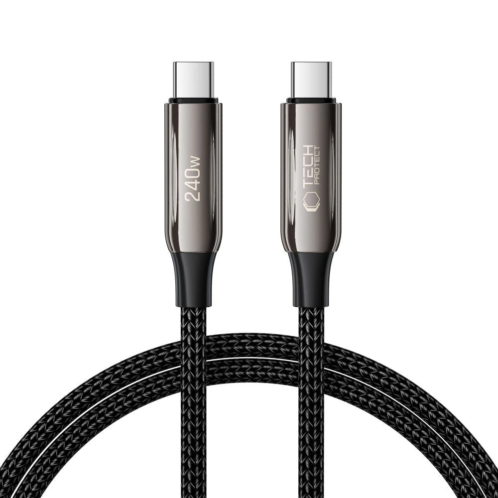 Tech-Protect UB10T Ultraboost USB-C PD240W/QC4.0 Kabel 100 cm - sort