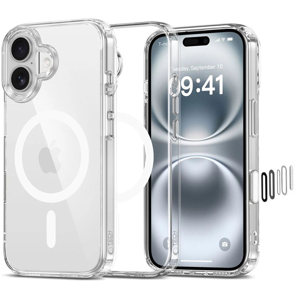 Tech-Protect Flexair Hybrid CC Magsafe iPhone 16 Case - klar
