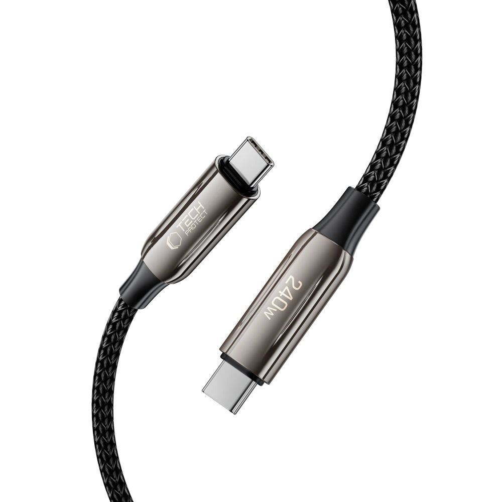 Tech-Protect UB10T Ultraboost USB-C PD240W/QC4.0 Kabel 200 cm - sort