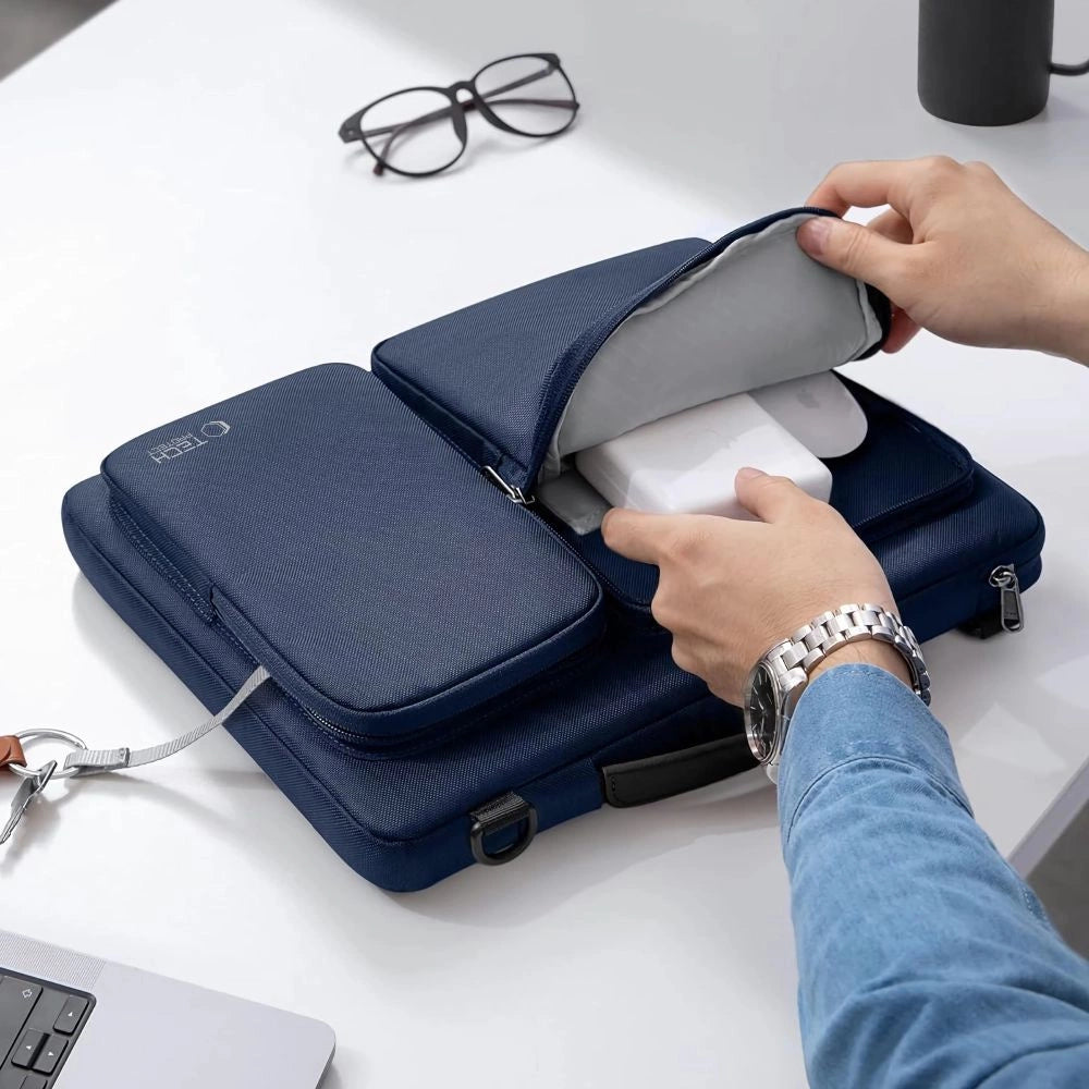 15-16 Tech-Protect Defender Bag Laptop Bag - Blå
