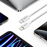 Tech-Protect UltraBoost USB-C / Lightning PD27W/3A kabel 100 cm - grå