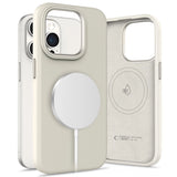 Tech-Protect Silicone PU Case MagSafe til iPhone 15 Pro Max - Beige