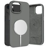 Tech-Protect Silicone PUZ MagSafe iPhone 15 Case - Grå