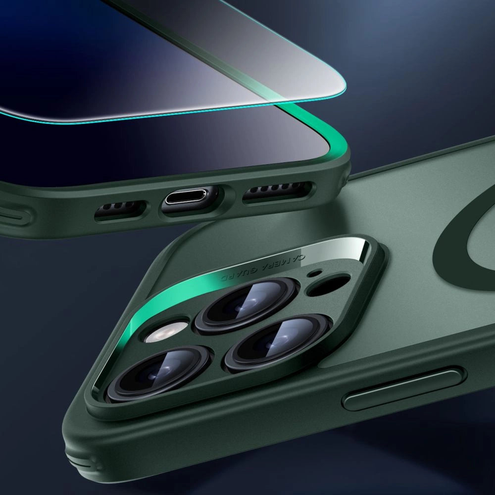 ESR Classic Pro Set Halolock MagSafe Case til iPhone 16 Pro Max - Grøn