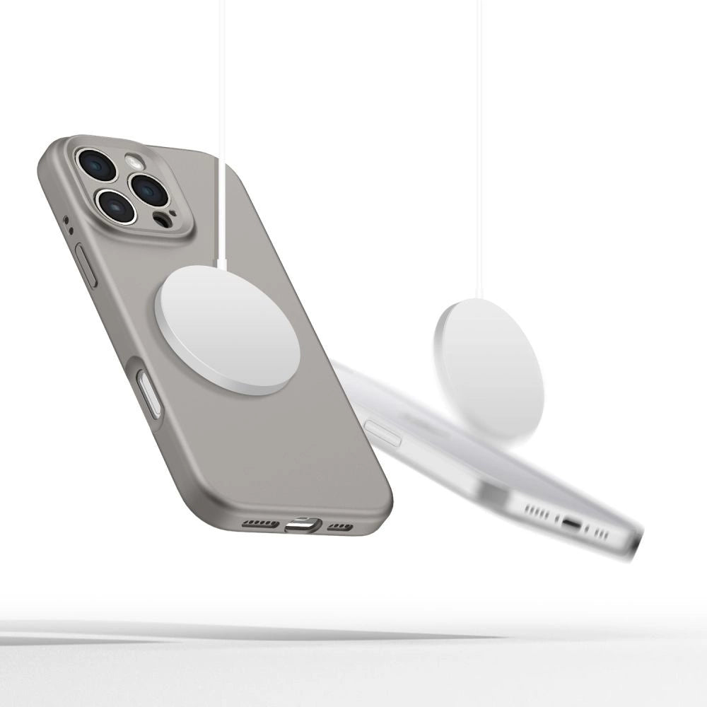 Tech-Protect flydende silikone MagSafe Case til iPhone 16 Pro Max - sort