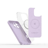 Tech-Protect flydende silikone MagSafe Case til iPhone 16 Pro Max - lilla