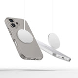 Tech-Protect flydende silikone MagSafe iPhone 16 Case - Grå