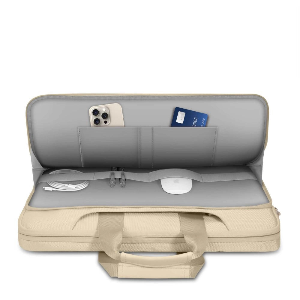 15-16 Tech-Protect lommelaptoptaske - beige