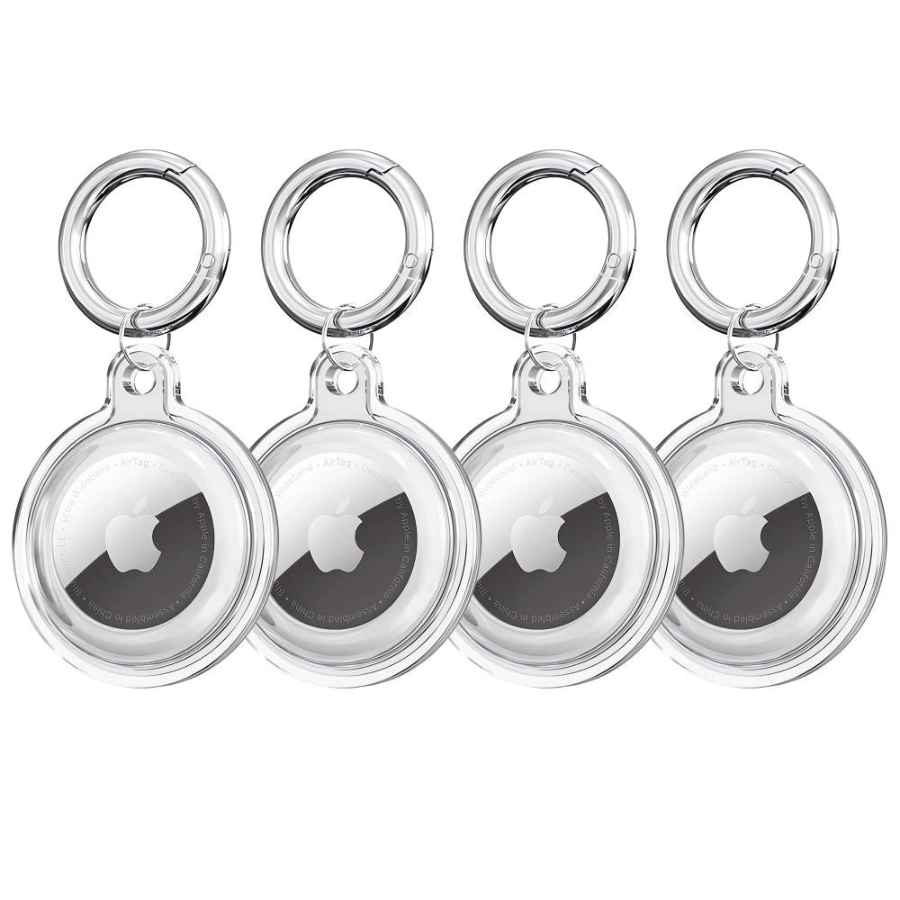 Tech-Protect Icon 4-pack Case til Apple AirTag - gennemsigtigt