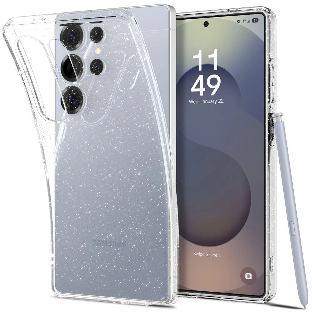 Spigen Liquid Crystal Case til Samsung Galaxy S25 Ultra - Clear Glitter