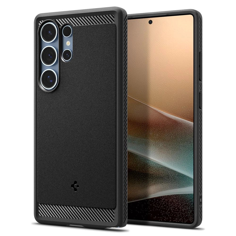 Spigen Rugged Armor Mag Case til Samsung Galaxy S25 Ultra - sort