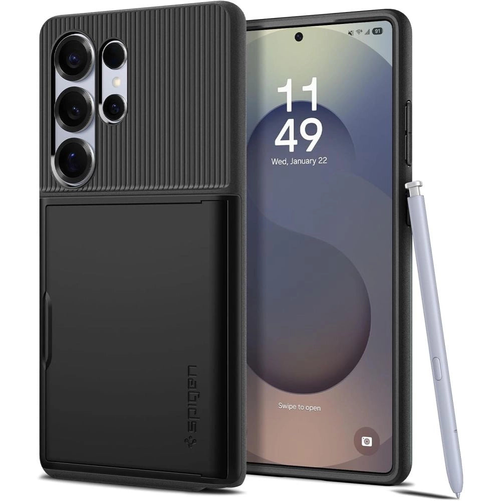 Spigen Slim Armor CS Case til Samsung Galaxy S25 Ultra - sort