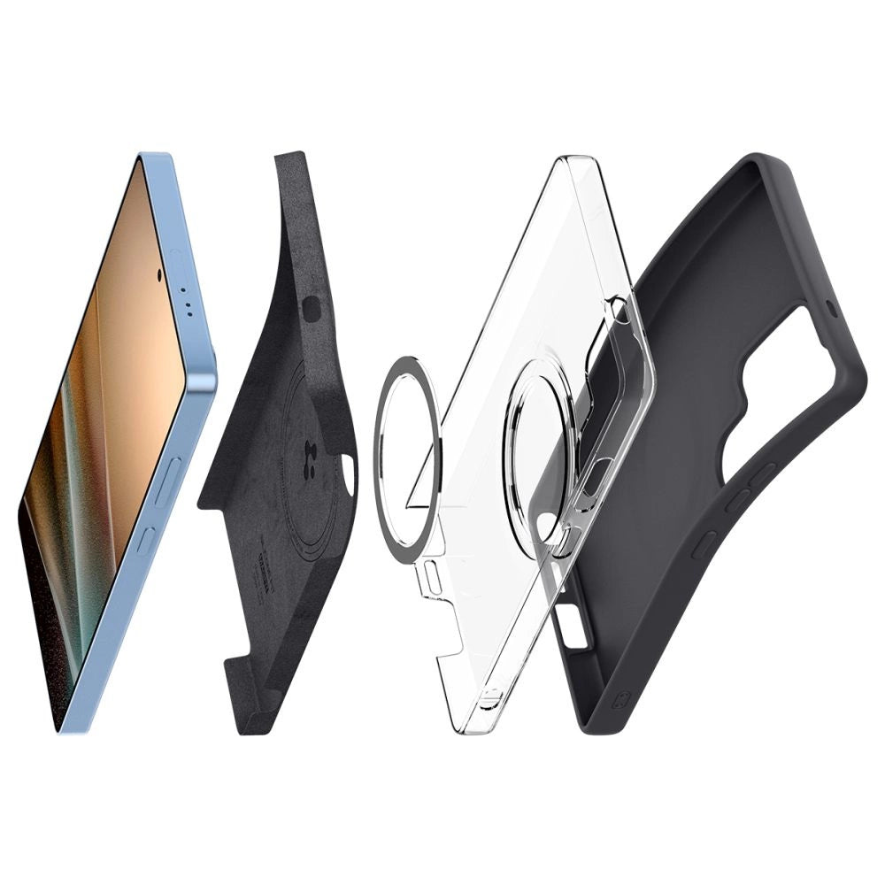 Spigen Silicone Fit Mag Case til Samsung Galaxy S25 Ultra - sort