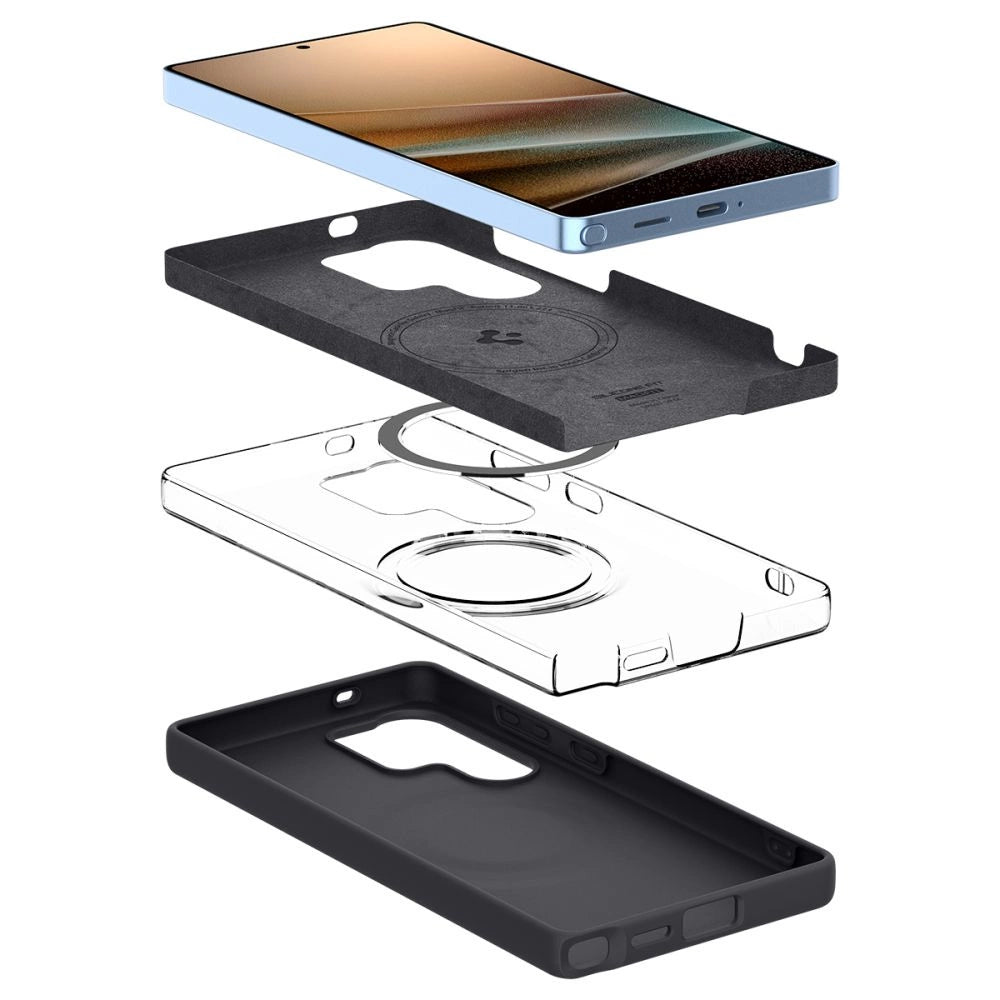 Spigen Silicone Fit Mag Case til Samsung Galaxy S25 Ultra - sort