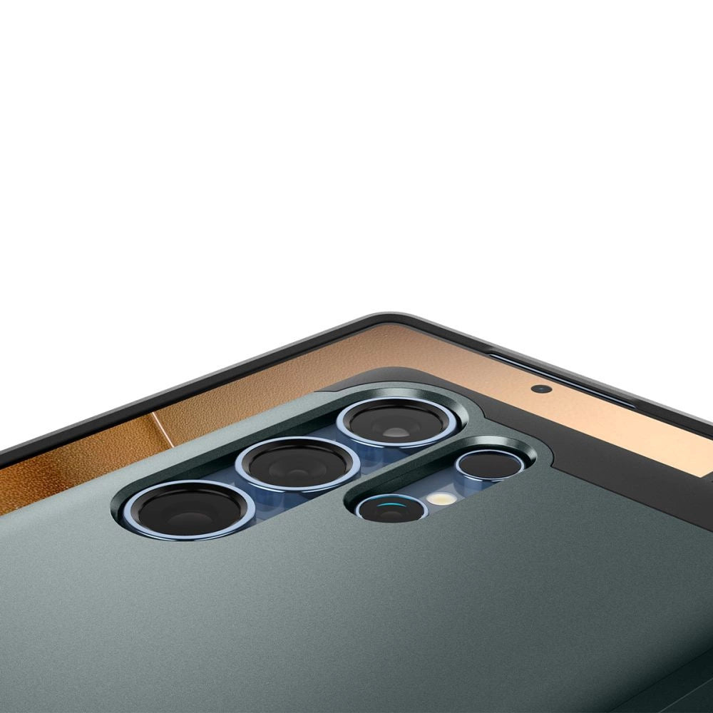 Spigen Tough Armor MagSafe Case til Samsung Galaxy S25 Ultra - Grøn