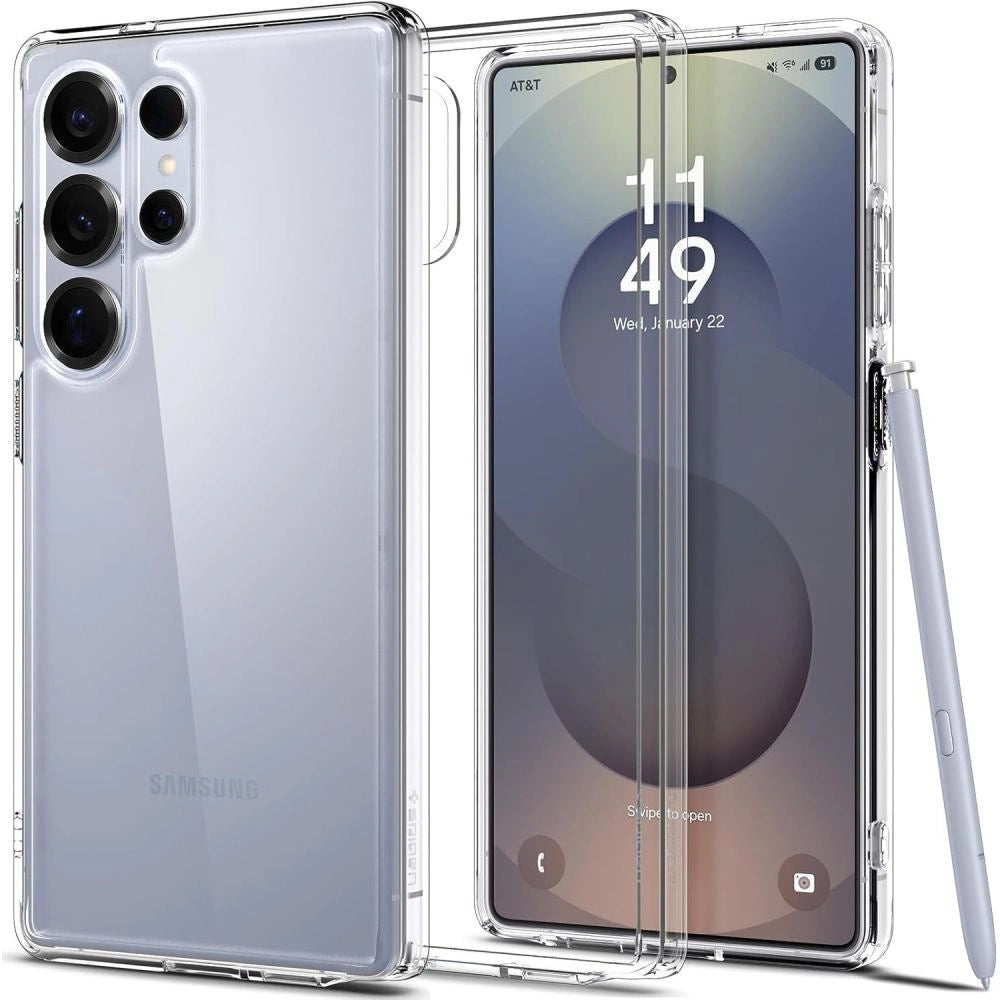 Spigen Ultra Hybrid Case til Samsung Galaxy S25 Ultra - Gennemsigtig