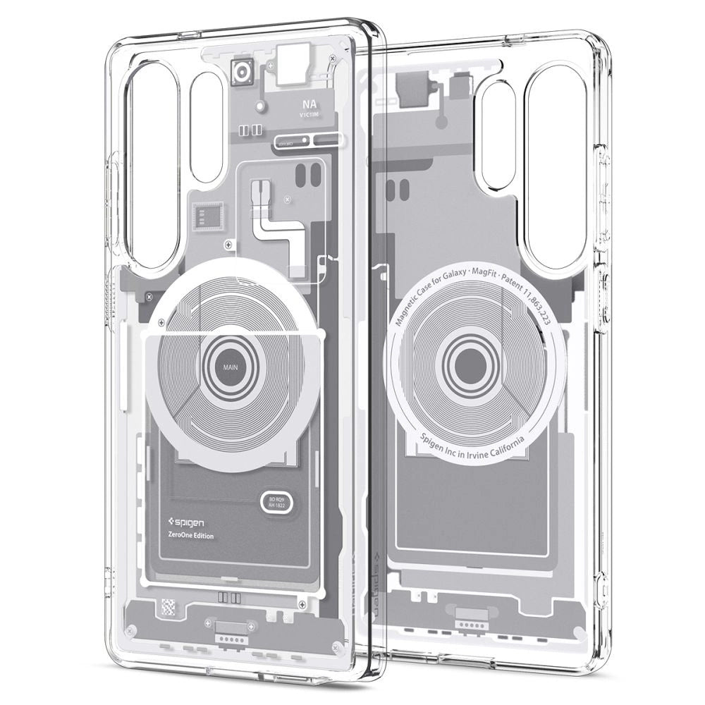 Spigen Ultra Hybrid Mag Case til Samsung Galaxy S25 Ultra Zero One - hvid