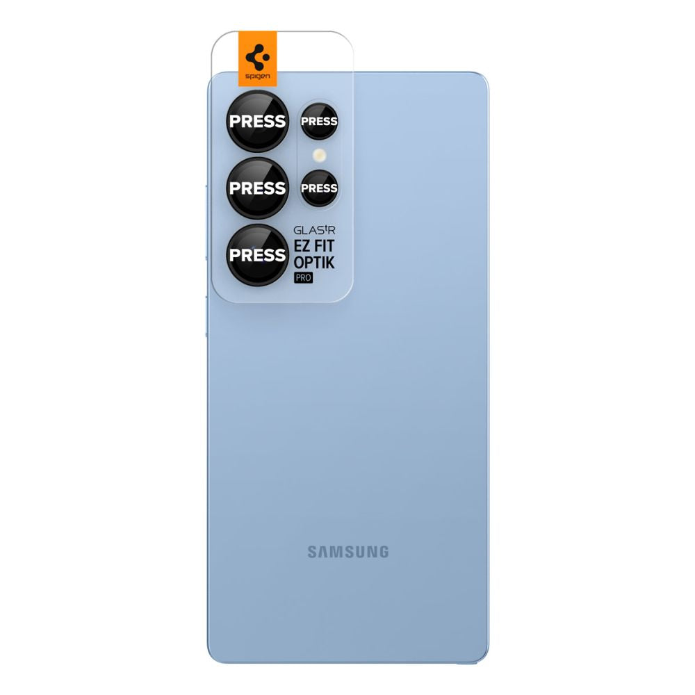 Spigen Optik Pro GLAS.TR EZ FIT 2-pack Camera Cover til Samsung Galaxy S25 Ultra - sort