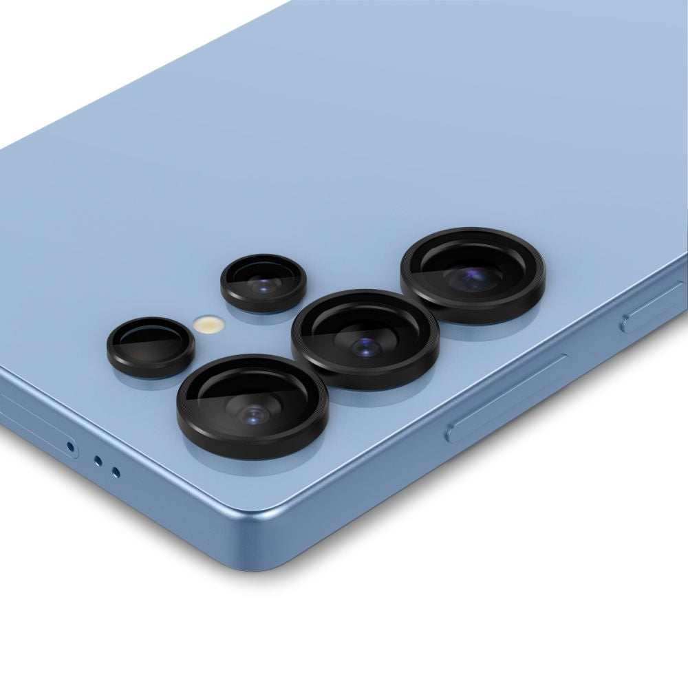 Spigen Optik Pro GLAS.TR EZ FIT 2-pack Camera Cover til Samsung Galaxy S25 Ultra - sort