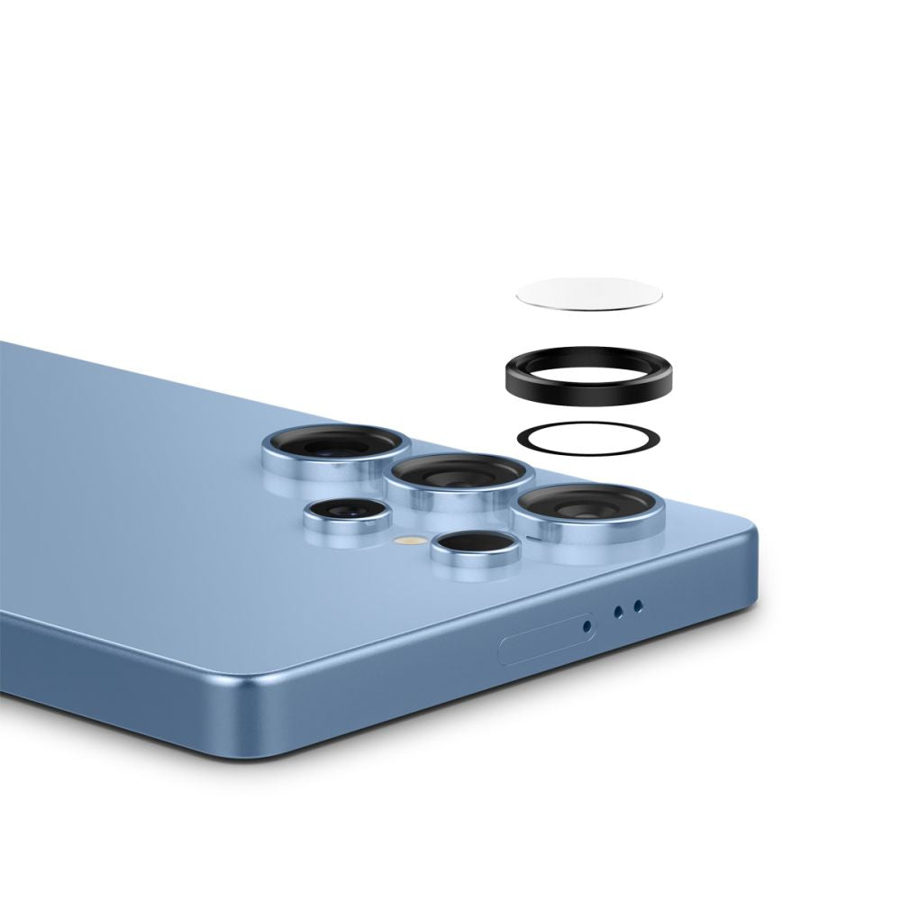 Spigen Optik Pro GLAS.TR EZ FIT 2-pack Camera Cover til Samsung Galaxy S25 Ultra - sort