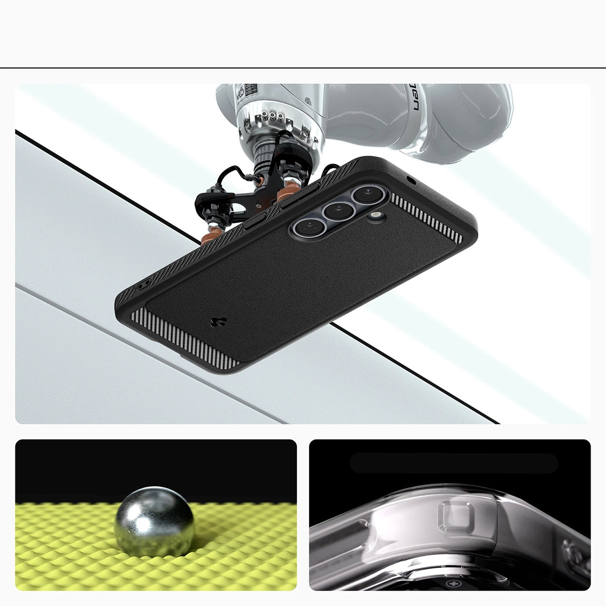 Spigen Rugged Armor Mag MagSafe Case til Samsung Galaxy S25 - Matte Black