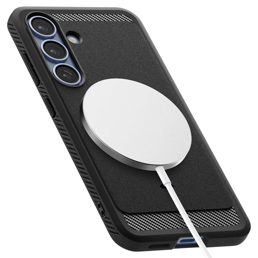 Spigen Rugged Armor Mag MagSafe Case til Samsung Galaxy S25 - Matte Black