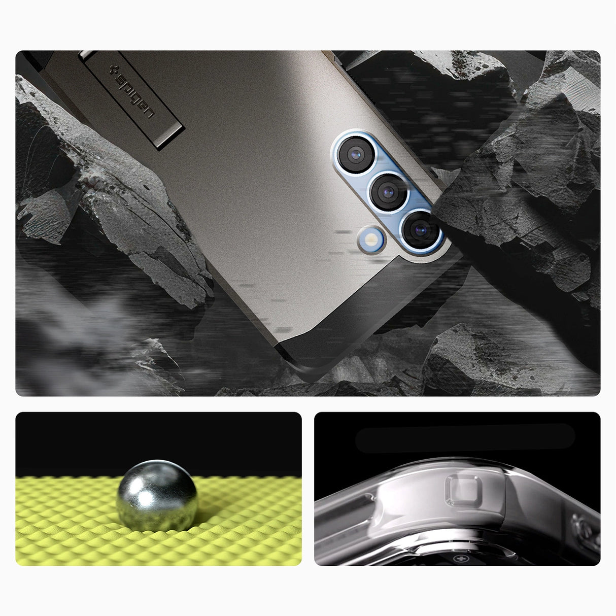 Spigen Tough Armor MagSafe Case til Samsung Galaxy S25+ - Grå